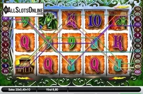 Win Screen . Fortuna the Dragon from Gamesys