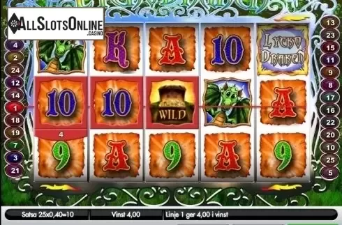 Win Screen 2. Fortuna the Dragon from Gamesys
