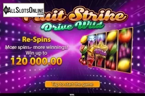 Start Screen. Fruit Strike: Drive Wild from Bet2Tech