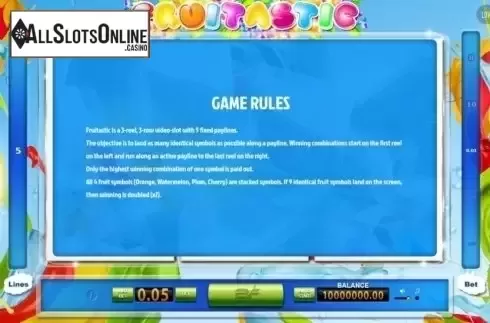 Screen3. Fruitastic from BF games