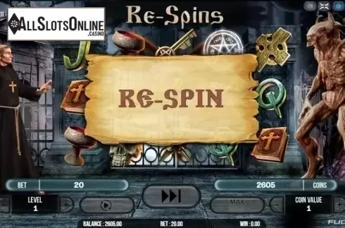 Respin screen. Gates Of Hell from Fugaso
