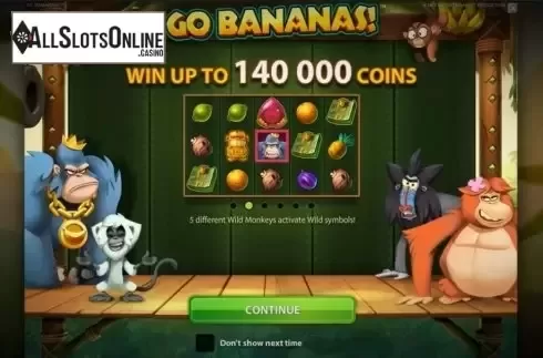 Screen3. Go Bananas from NetEnt