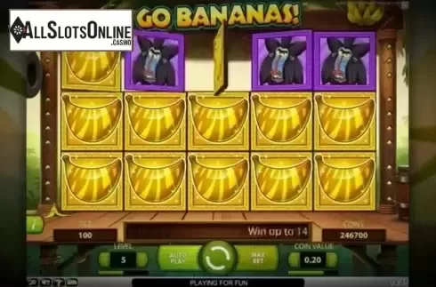 Screen6. Go Bananas from NetEnt