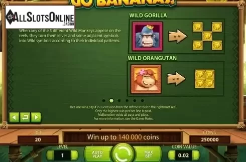 Screen9. Go Bananas from NetEnt