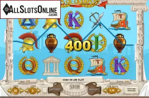 Screen6. Gods of Olympus from 1X2gaming