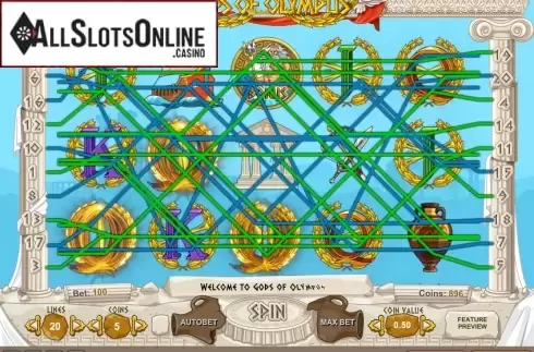 Screen5. Gods of Olympus from 1X2gaming