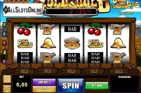 Game Workflow screen. Gold Hold from iSoftBet