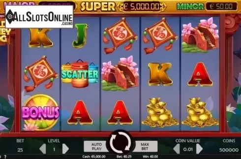 Reel Screen. Gold Money Frog from NetEnt