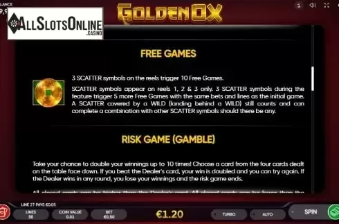 Paytable 3