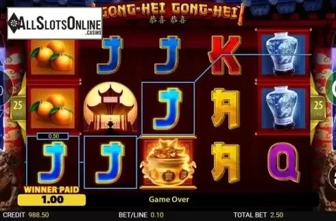 Win Screen 1. Gong-Hei from Reel Time Gaming
