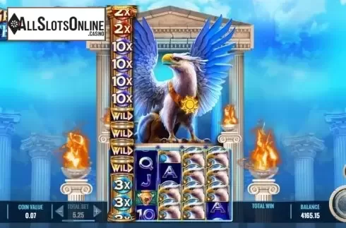 Feature Screen. Griffins Throne from IGT