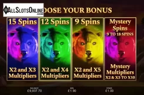 Free Spins Mode Choosing Screen