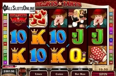 Screen7. Hearts & Tarts from Microgaming