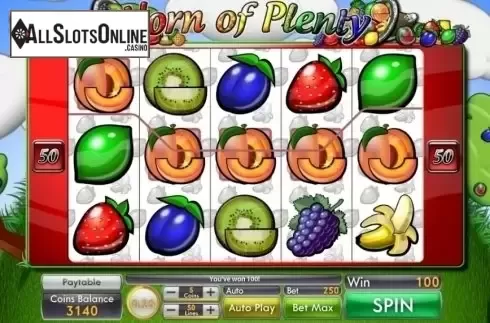 Win Screen . Horn of Plenty from Genii
