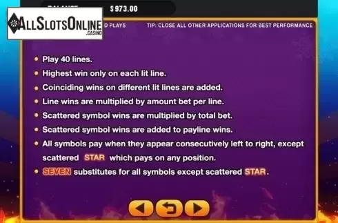 Game Rules. Hot Frozen Fruits from GMW
