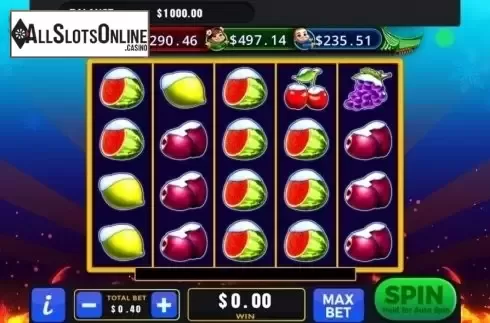 Game Screen. Hot Frozen Fruits from GMW