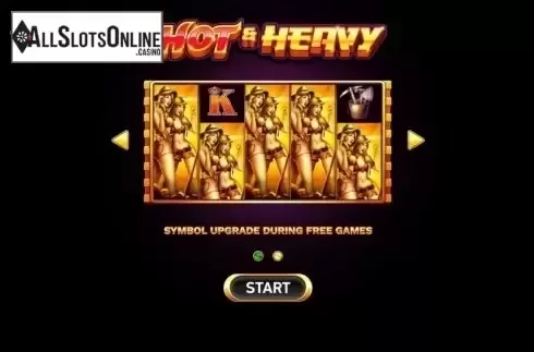 Start Screen. Hot and Heavy from Ruby Play