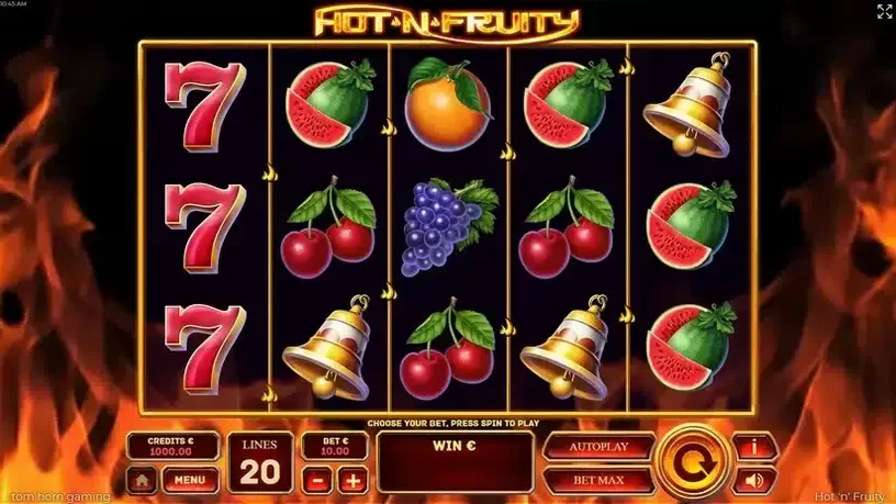 Hot'n'Fruity slot screenshot 1