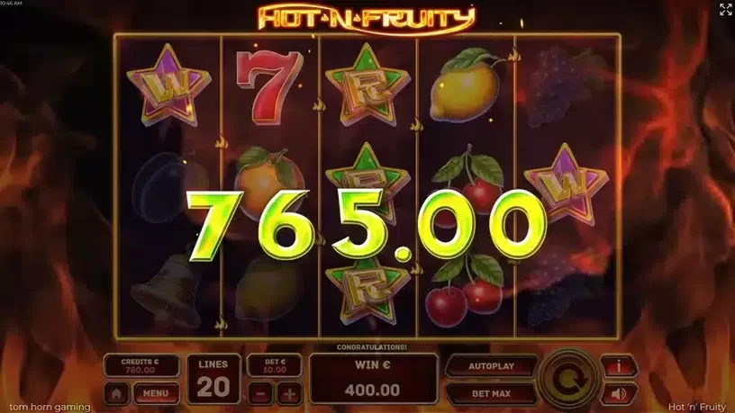 Hot'n'Fruity slot screenshot 3