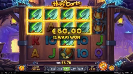 Hugo Carts slot screenshot 4