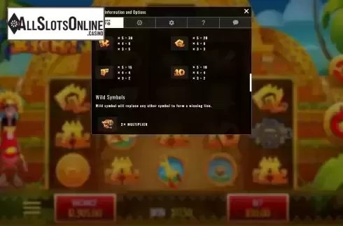 Paytable screen 2