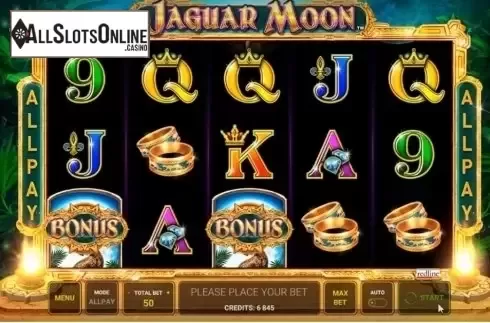 Win screen. Jaguar Moon from Novomatic