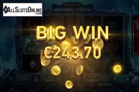 Big Win. Kingdoms Rise: Guardians of the Abyss from Playtech Origins