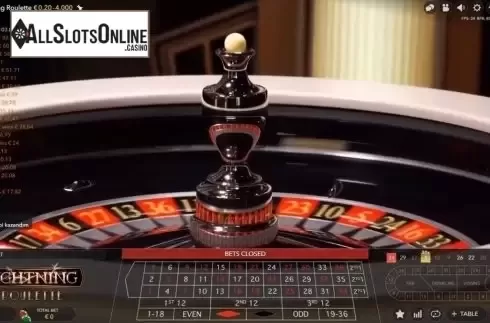 Game Screen 4. Lightning Roulette from Evolution Gaming
