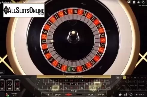 Game Screen 2. Lightning Roulette from Evolution Gaming
