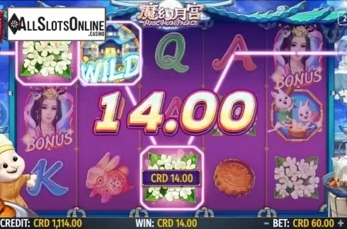 Win Screen 4. Magic Moon Palace from Octavian Gaming