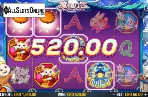Win Screen. Magic Moon Palace from Octavian Gaming