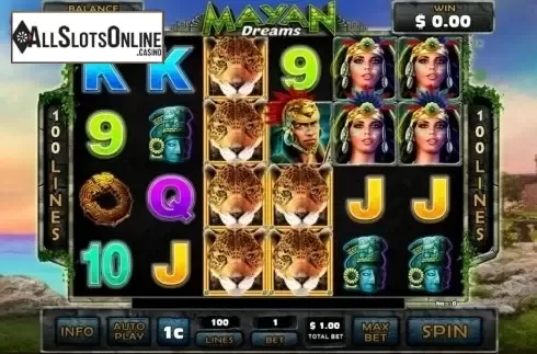 Game Screen. Mayan Dreams from GMW