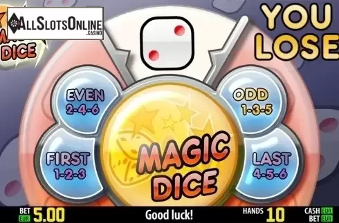 Gamble game lose screen. Mega Jack HD from World Match