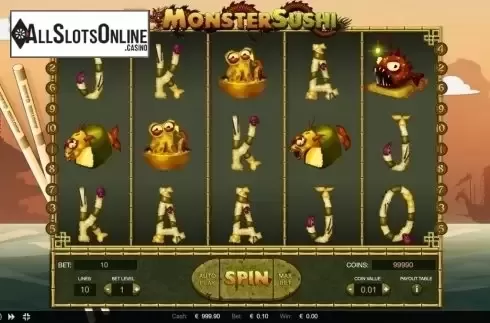 Reel screen. Monster Sushi from Thunderspin