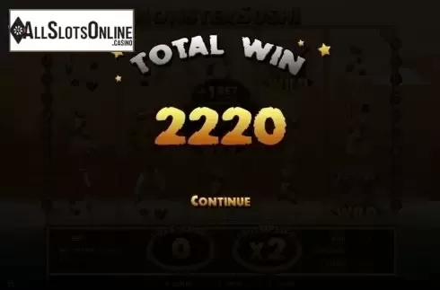 Big win screen. Monster Sushi from Thunderspin