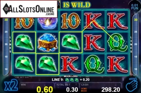 Win screen 1. Moon Lord from Casino Technology