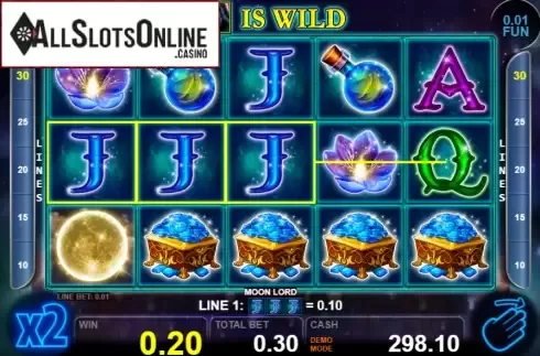 Win screen 3. Moon Lord from Casino Technology