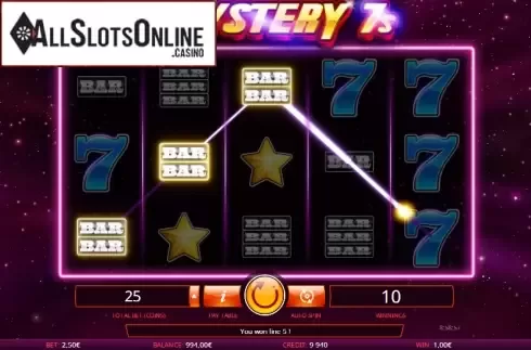 Screen 5. Mystery 7s from iSoftBet