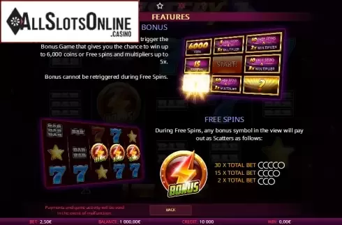Paytable 2. Mystery 7s from iSoftBet