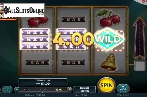 Win Screen. No Limit Bandit from Nucleus Gaming