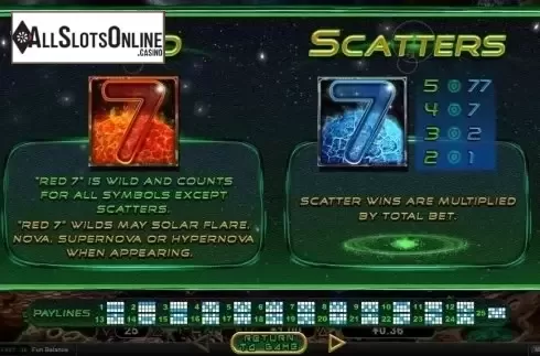 Wild & Scatter. Nova 7's from RTG