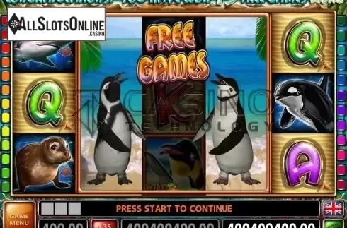 Screen4. Penguin Party (Casino Technology) from Casino Technology