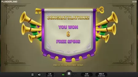 Plunderland slot screenshot 4