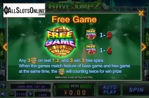 Scatter. Rave Jump 2 from CQ9Gaming