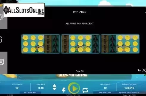 Paytable screen 2