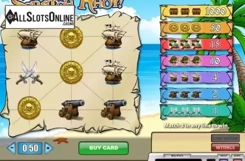 Game Screen 1. Scratch Ahoy from Play'n Go
