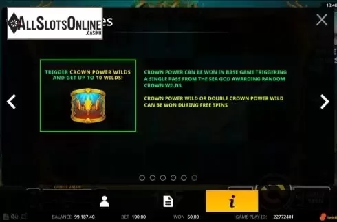 Crown Power symbol screen