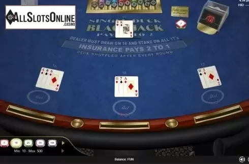 Game Screen 3. Single Deck Blackjack (Espresso Games) from Espresso Games