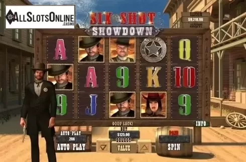 Reel Screen. Six Shot Showdown from RTG