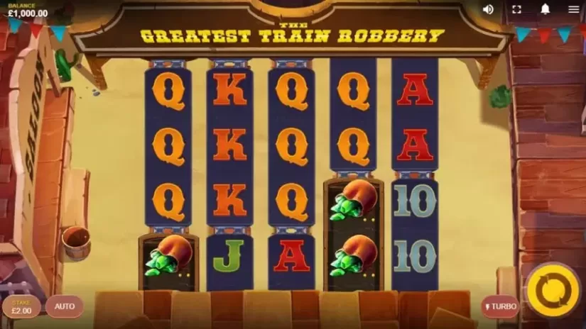 The Greatest Train Robbery slot screenshot 1